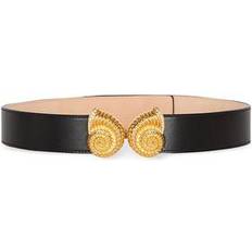 Balmain Accessoarer Balmain Läderbälte Med Dekorerad Spänne -