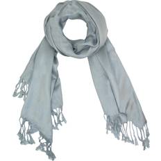 Silver - Women Scarfs CTM Classic Pashmina Shawl Wraps - Silver