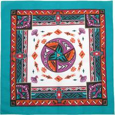 Handkerchiefs CTM Cotton Aztec Turquoise Bandanas