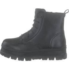 UGG Sidnee Black Leather Boots - Sort