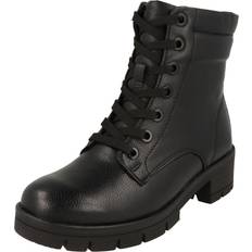 Jana Kängor & Boots Jana Vegan Damen Schnürboots H-Weite - Schwarz