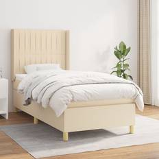 mit Matratze Creme 80x200 cm Boxspringbett