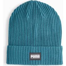 Puma Unisex Accessories Puma Classic Cuff Ribbed Beanie Hat - Blue/Green
