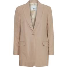 Linnen Blazers Ichi Blazer - Dunkelbeige