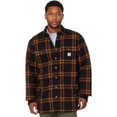 Carhartt Men's Flannel Sherpa-Lined Shirt - Black