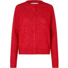 Samsøe Samsøe Nor Short Cardigan 7355 - Scarlet Sage