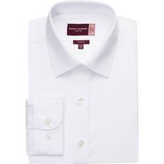 Brook Taverner Alba Poplin Slim Long Sleeved Shirt - White