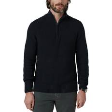 Archie Quarter Zip Sweater - Black