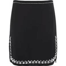 Rabanne Studded-Hem Mini Skirt - Black