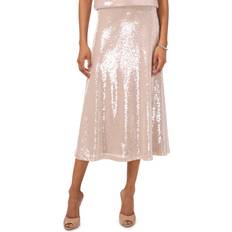 Vince Camuto Sequinned Midi Skirt - Rose Gold