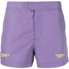 Off-White Swimming Trunks Off-White Sunrise Off Quote-print Swim Shorts - Purple