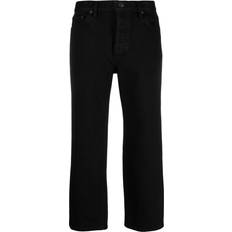 Balenciaga Women Jeans Balenciaga Cropped Straight-Leg Jeans - Black