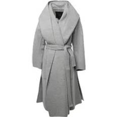 Max Mara Dam Kappor & Rockar Max Mara Belted Coats - Gray