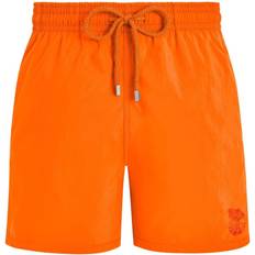 Recycled Fabric Swimming Trunks Vilebrequin Elasticated Waist Swim Shorts - Orange