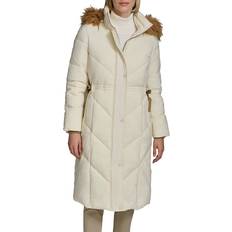 Linen Coats Andrew Marc Lennox Faux Fur Hooded Puffer Parka - Linen