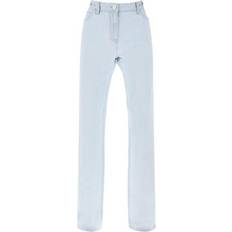 Versace Jeans Versace High-Waisted Straight Cut Jeans - Light Blue