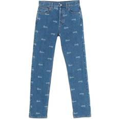 Gucci Jeans Gucci Logo Print Jeans - Blue