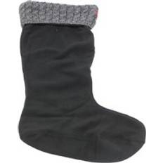 Hunter Recycled 6 Stitch Wide Socks - Black/Grey