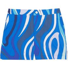 Unisex Swimming Trunks Pucci Marmo-Print Swim Shorts - Blue