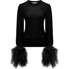 Gucci Sweaters Gucci Feather Cuff Crew Sweater