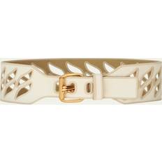 Etro Cut-Out Woven Belt - Bianco Latte