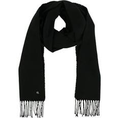 Polo Ralph Lauren Women Scarfs Polo Ralph Lauren Fringed Scarf - Black