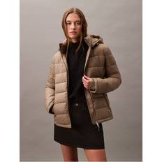 Calvin Klein Lightweight Puffer Jacket - Brown