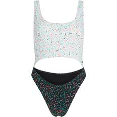 Swimsuits Karl Lagerfeld Geometric Print Cut-Out Swimsuit - Black