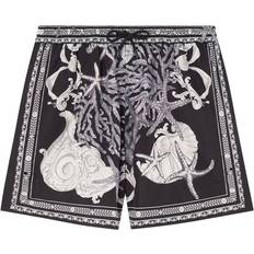 Versace Swimming Trunks Versace Barocco Reversible Boardshorts - Black