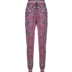 Amiri Women Pants Amiri Bandana Pattern Knitted Track Pants - Purple