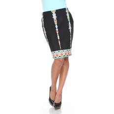 Polyester Pretty Proper Pencil Skirt - Multi Color