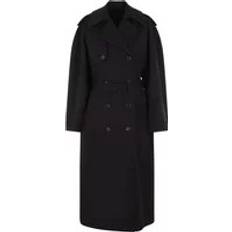 Balenciaga Ytterkläder Balenciaga Double-Breasted Trench Coat - Black