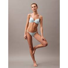 Calvin Klein Swimwear Calvin Klein Allover Lace String Bikini - Blue