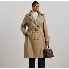 Polo Ralph Lauren Women Coats Polo Ralph Lauren Double-Breasted Cotton-Blend Trench Coat - Sand