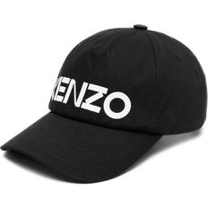 Kenzo Men Accessories Kenzo Logo Print Cotton Baseball Cap - Black