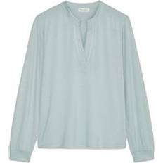 Marc O'Polo Women's Long Sleeve V-Neck Blouse - Vert