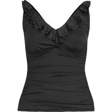 Polo Ralph Lauren Women Swimwear Polo Ralph Lauren Ruffle-Trim Tankini - Black