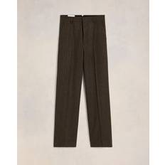 Flannel Pants Ami Paris Wide Trousers - Brown