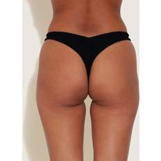 One Size Bikini Bottoms Hunza G Brazilian Bikini Bottom - Black