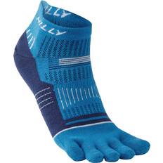 Running Socks Hilly Toes Socklet Min Running Socks - Electric Blue/Mid Blue/White