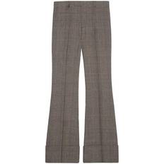 Gucci Pants Gucci Greyblack Wool-Linen Pants - Fall/Winter