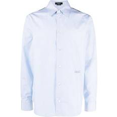 Versace Shirts Versace Blue Seashell Baroque Polka Dot Shirt - Blue