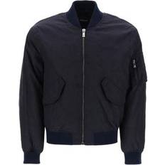 Versace Outerwear Versace Jacquard Baroque Bomber Jacket - Blue