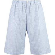 Gucci Pants & Shorts Gucci Checkered Bermuda Shorts for Men - Light Blue