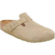 Outdoor Slippers Birkenstock Boston Suede Leather - Faded Khaki