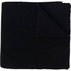 Versace Scarfs Versace Medusa Wool Ribbed Scarf - Black