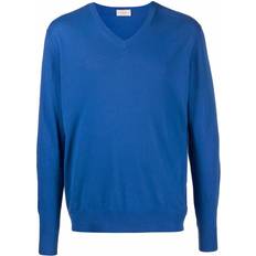 Linen Sweaters Altea V-neck Knit Jumper - Blue