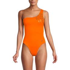 Roberto Cavalli One Shoulder One Piece Swimsuit - Orange