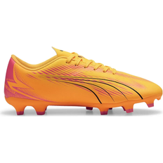 Artificial Grass (AG) - Textile Football Shoes Puma Ultra Play FG/AG - Sun Stream/Black/Pink