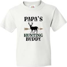 Children's Clothing Inktastic Papa Hunting Buddy Bow T-Shirt - Youth